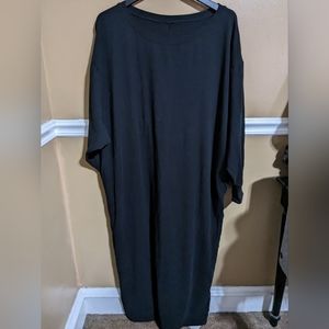 Halara Black Oversized Baggy Long Maxi Dress Size Large